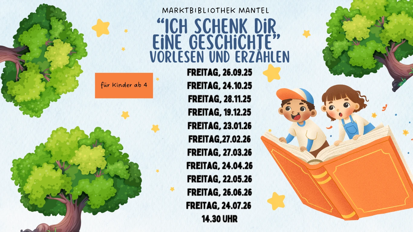 Die Vorlese- und Erzählstunden starten wieder!